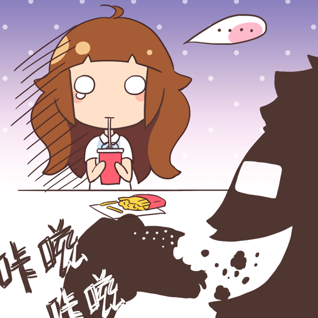 咔嗞咔嗞大口吃漢堡 *女生哭* 咔嗞咔嗞大口吃漢堡 *女生哭*