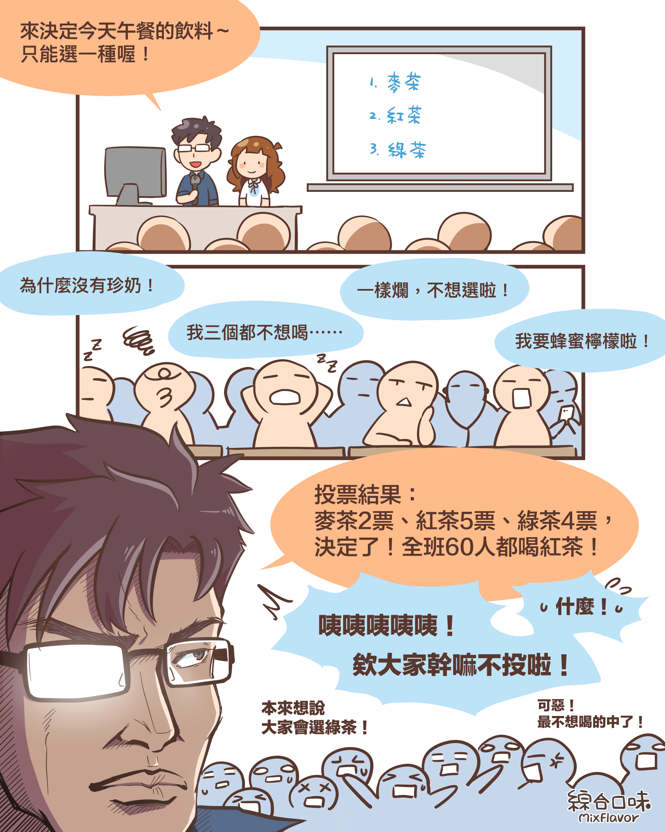 午餐的飲料：返鄉投票