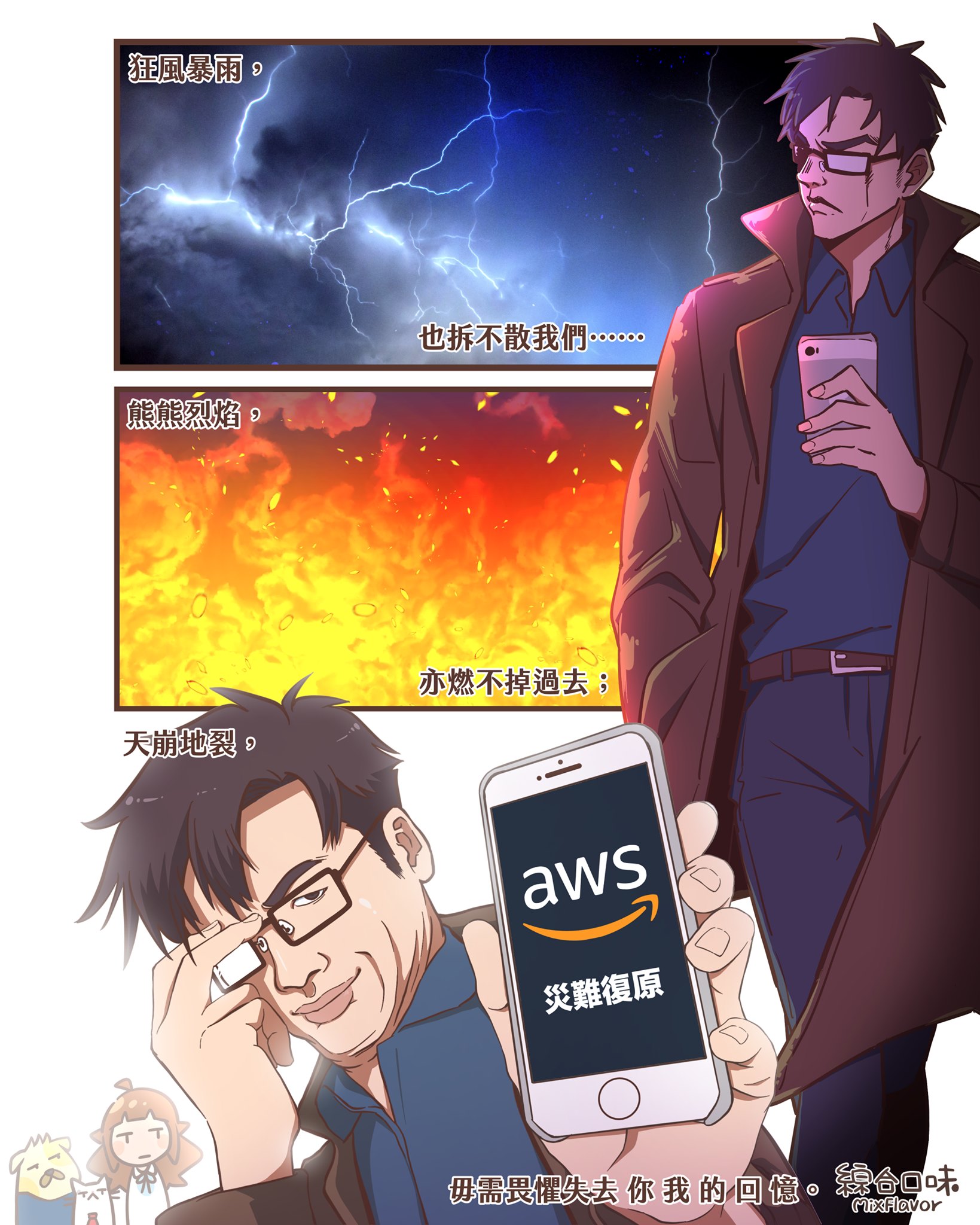 狂風暴雨、熊熊烈焰、天崩地裂⋯⋯我都不怕！——AWS災難復原！