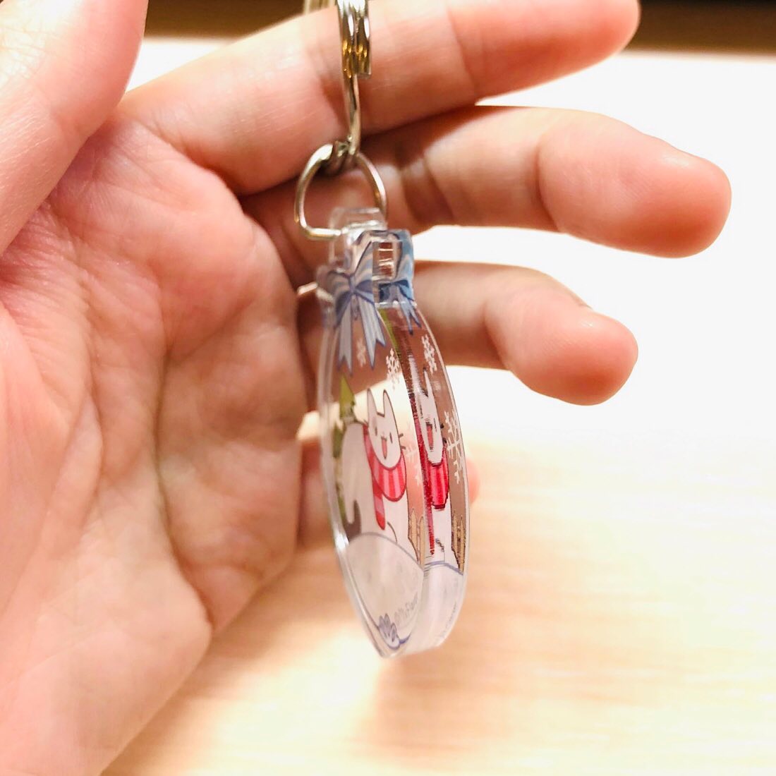 冬天大摳摳的綜合口味壓克力吊飾厚度5mm