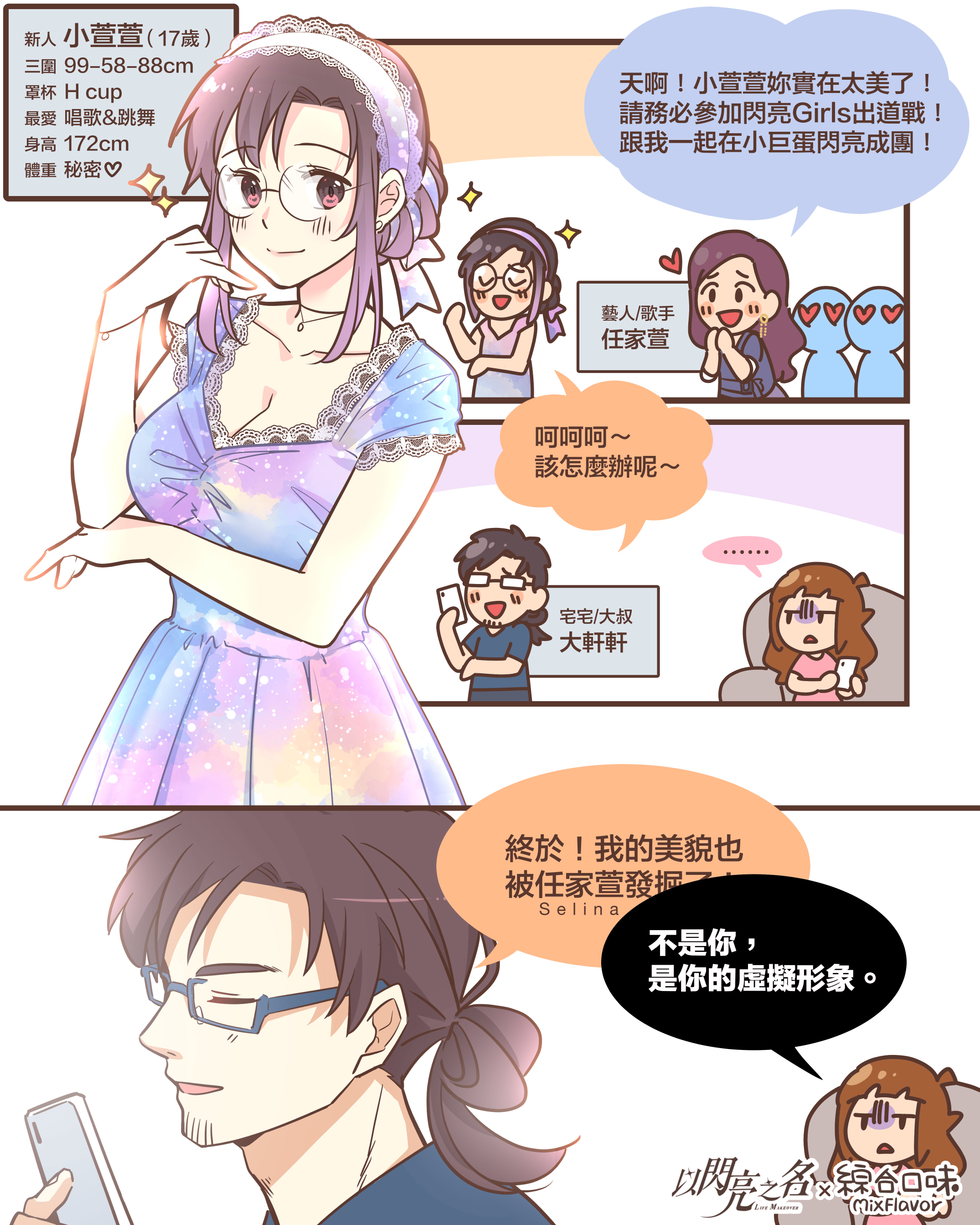 高自由度時尚生活遊戲：以閃亮之名，閃亮公測！和Selina一起閃亮成團～閃亮Girls出道戰！